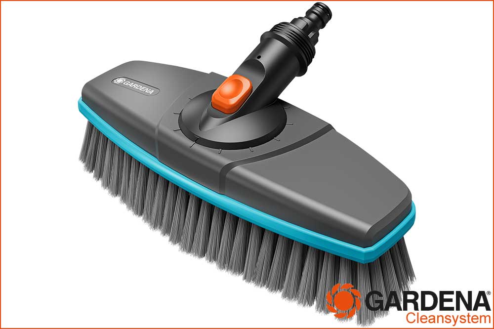 GARDENA 18810 20 cleansystem Stielbürste soft für empfindliche Flächen