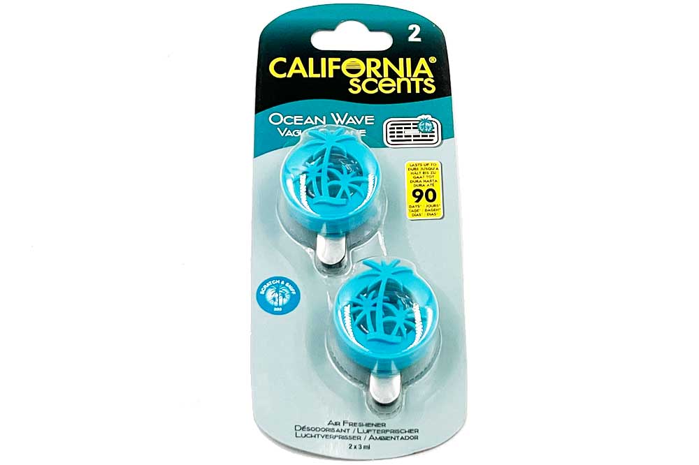 CALIFORNIA scents Autoduft - Lufterfrischer, 2er-Pack, Ocean Wave - SIAX  Reinigungsmaterial24