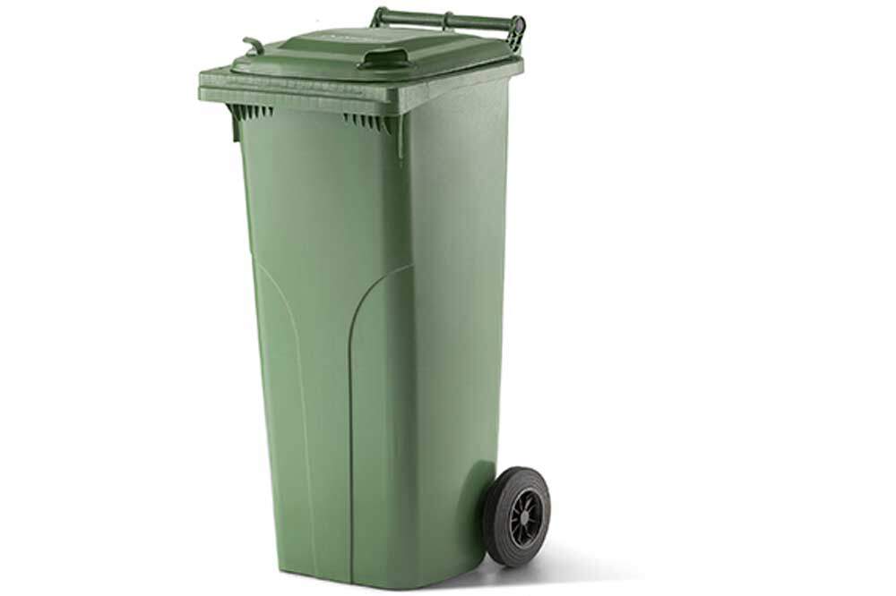 Contena-Ochsner Abfallcontainer, 140 Liter, grün - SIAX Reinigungsmaterial24