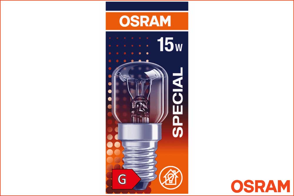 OSRAM Backofenlampe Special Oven T CL 15 W 230 V, 85 lm, 2700 K, Sockel E14