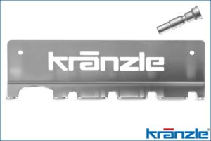 Kränzle 129502 Wandhalterung Premium für 5 Lanzen, 300 x 70 x 70 mm, inkl. Pistolenhalterung D12